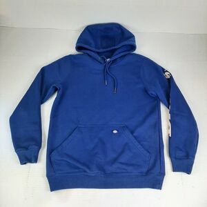 🛍Dickies Mens Size Small Fleece Blue Pullover Hoodie Sweatshirt Nice